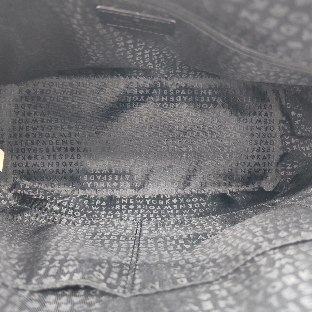 Kate Spade Black Jeweled Dome Satchel Crossbody Bag w/ Dust Bag & Charm HTF!! - Picture 4 of 6
